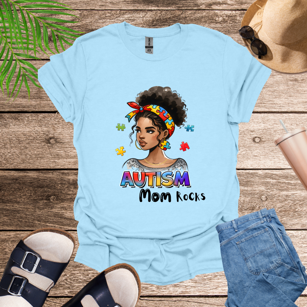 Autism Mom Rocks T-Shirt