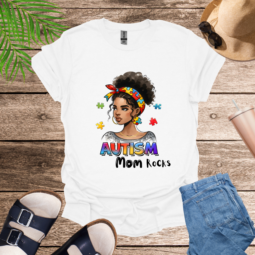 Autism Mom Rocks T-Shirt