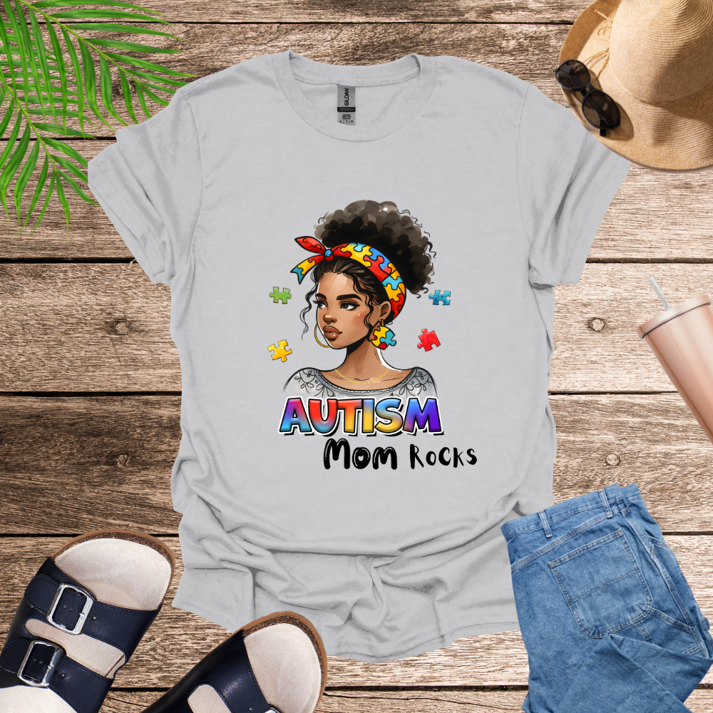 Autism Mom Rocks T-Shirt